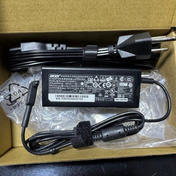 Cargador Original Acer 2.37A 45W Punta Fina 3.0*1.1