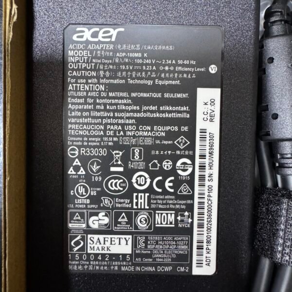 img_5726 Cargador Acer Original 9.23A 180w Punta 5.5*1.7