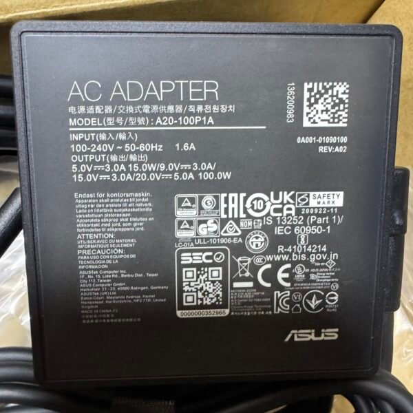 Cargador Asus Original 5A 100W Tipo C
