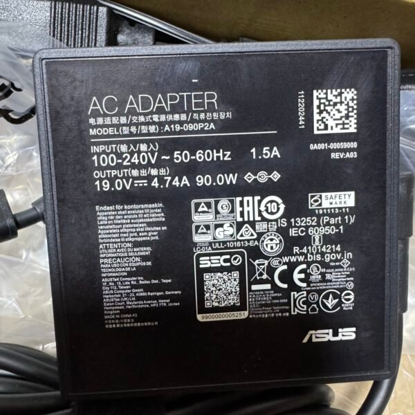 img_5774 Cargador Asus Original 4.74A 90W Punta 5.5*2.5 Presentación Moderna