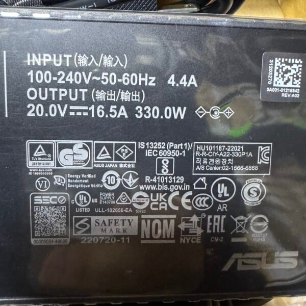 img_5829 Cargador Asus Original 16.5A 330W Punta 6.0*3.7