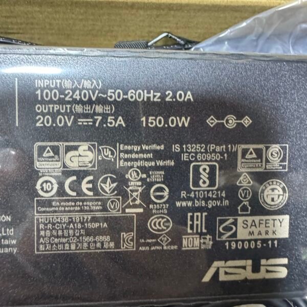img_5892 Cargador Asus Original 7.5A 150W Punta 4.5*3.0