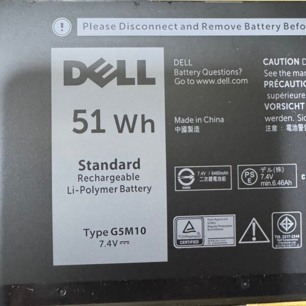 Bateria Dell Original G5M10