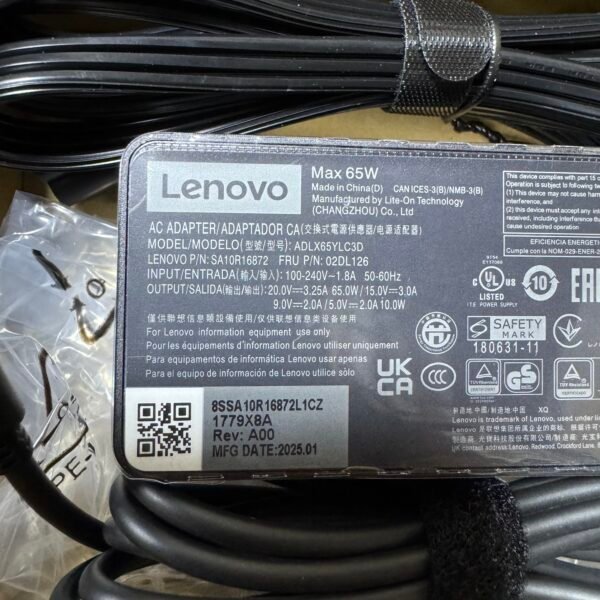 img_5566 Cargador Lenovo Rectangular Original 3.25A Tipo C