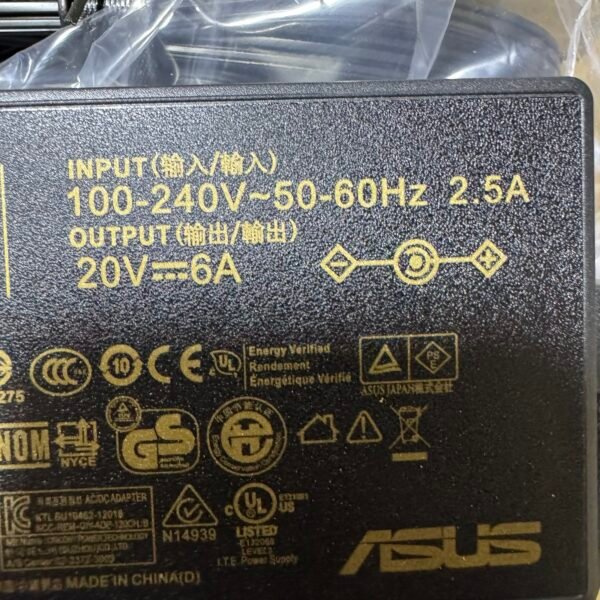 img_5875 Cargador Asus Original 6A 120W Punta 6.0*3.7