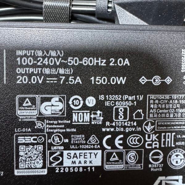 Cargador Asus Original 7.5A 150W Punta Azul 6.0*3.7